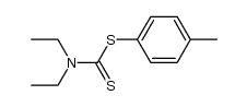 p-tolyl diethyldithiocarbamate Structure