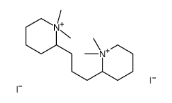 2-[3-(1,1-dimethylpiperidin-1-ium-2-yl)propyl]-1,1-dimethylpiperidin-1-ium,diiodide Structure