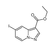 Ethyl 5-iodopyrazolo[1,5-a]pyridine-3-carboxylate结构式