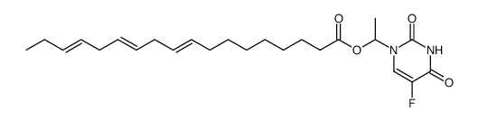 1-(α-9,12,15-octadecatrienoyloxy-α-methyl)-methyl-5-fluorouracil Structure