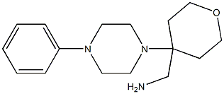 (4-(4-phenylpiperazin-1-yl)tetrahydro-2H-pyran-4-yl)methanamine Structure