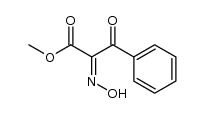 2-hydroxyimino-3-oxo-3-phenyl-propionic acid methyl ester Structure