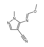 4-cyano-5-[(methoxymethylene)amino]-1-methylpyrazole结构式