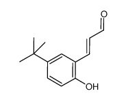 3-(5-(tert-butyl)-2-hydroxyphenyl)acrylaldehyde Structure