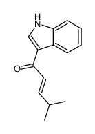 1-(1H-indol-3-yl)-4-methylpent-2-en-1-one结构式