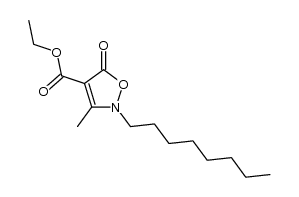 2,5-dihydro-3-methyl-2-(1-octyl)-5-oxo-4-isooxazolecarboxilate Structure