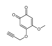 4-methoxy-5-prop-2-ynoxycyclohexa-3,5-diene-1,2-dione结构式