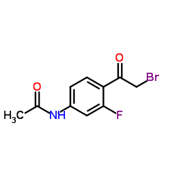 N-[4-(Bromoacetyl)-3-fluorophenyl]acetamide Structure