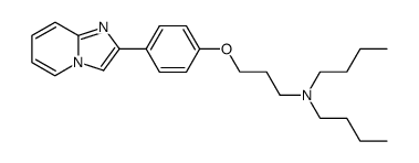 2-(4-dibutylaminopropoxyphenyl)imidazo- [1,2-a]pyridine结构式