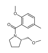 (S)-2-methoxy-1-[[2'-(methoxymethyl)pyrrolidinyl]carbonyl]-5-methylbenzene结构式