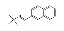 (E)-2-methyl-N-(naphthalen-2-ylmethylene)propan-2-amine结构式