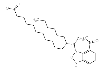 12-N-methyl-7-nitrobenzo-2-oxa-1,3-diazolamino stearate结构式
