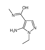 5-amino-1-ethyl-N-methyl-1H-pyrazole-4-carboxamide(SALTDATA: FREE)结构式