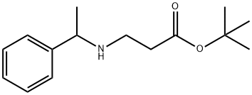 tert-butyl 3-[(1-phenylethyl)amino]propanoate structure