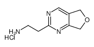 2-(5,7-dihydrofuro[3,4-d]pyrimidin-2-yl)ethanamine,hydrochloride Structure