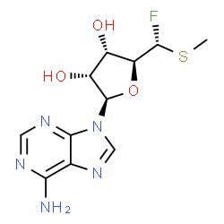 5'-deoxy-5'-fluoro-5'-(methylthio)adenosine结构式