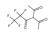 2-acetyl-5,5,6,6,6-pentafluorohexane-2,4-dione Structure