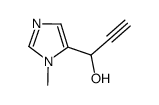 1-(1-methyl-1H-imidazol-5-yl)-2-propyn-1-ol结构式