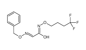 (2E)-2-phenylmethoxyimino-N-(4,4,4-trifluorobutoxy)acetamide结构式