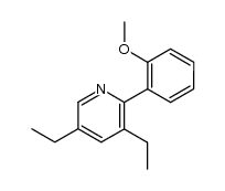 3,5-diethyl-2-(2-methoxyphenyl)pyridine Structure