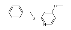 2-(benzylsulfanyl)-4-methoxypyridine Structure