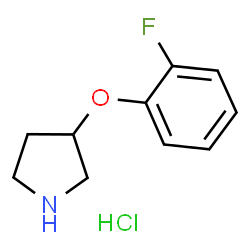 3-(2-Fluorophenoxy)pyrrolidine HCl Structure