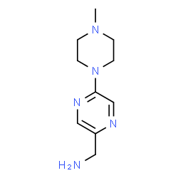 (4-Methyl-3,4,5,6-tetrahydro-2H-[1,2']bipyrazinyl-5'-yl)-methylamine Structure