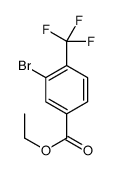 3-溴-4-(三氟甲基)苯甲酸乙酯结构式