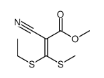 methyl (Z)-2-cyano-3-ethylsulfanyl-3-methylsulfanylprop-2-enoate结构式