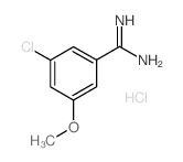 3-Chloro-5-methoxybenzenecarboximidamide hydrochloride Structure