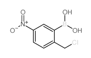 (2-(Chloromethyl)-5-nitrophenyl)boronic acid structure
