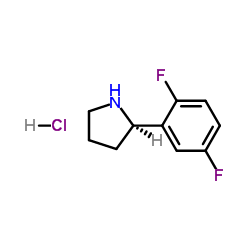 (R)-2-(2,5-difluorophenyl)pyrrolidine hydrochloride Structure
