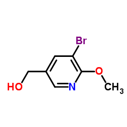 (5-bromo-6-methoxypyridin-3-yl)methanol structure