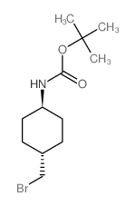 trans-1-(Boc-amino)-4-(bromomethyl)cyclohexane Structure