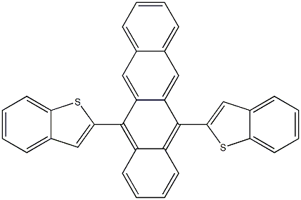 5,12-Di(benzo[b ]thiophen-2-yl)tetracene Structure