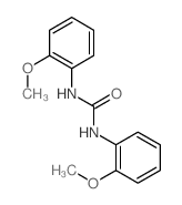 Urea,N,N'-bis(2-methoxyphenyl)- structure