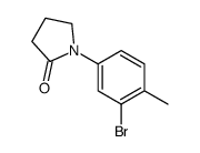 1-(3-bromo-4-methylphenyl)pyrrolidin-2-one structure