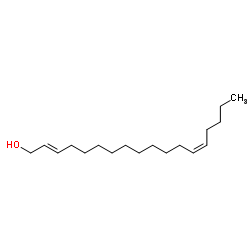 (2E,13Z)-2,13-octadecadien-1-ol Structure