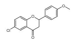 6-chloro-2-(4-methoxyphenyl)chroman-4-one Structure