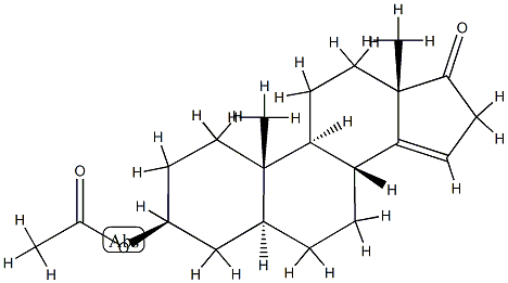 3β-(Acetyloxy)-5α-androst-14-en-17-one Structure