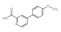 4-(4-Methoxyphenyl)pyridine-2-carboxylic acid结构式