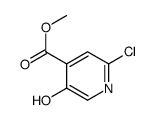 Methyl 2-chloro-5-hydroxyisonicotinate structure
