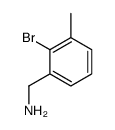 1-(2-Bromo-3-methylphenyl)methanamine结构式