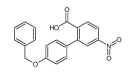4-nitro-2-(4-phenylmethoxyphenyl)benzoic acid Structure