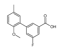 3-fluoro-5-(2-methoxy-5-methylphenyl)benzoic acid Structure