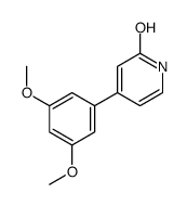4-(3,5-dimethoxyphenyl)-1H-pyridin-2-one结构式