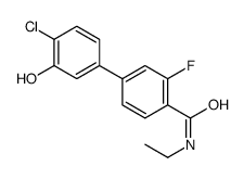 4-(4-chloro-3-hydroxyphenyl)-N-ethyl-2-fluorobenzamide结构式