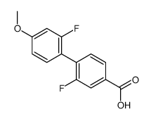 3-fluoro-4-(2-fluoro-4-methoxyphenyl)benzoic acid结构式