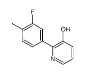 2-(3-fluoro-4-methylphenyl)pyridin-3-ol结构式