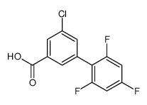 3-chloro-5-(2,4,6-trifluorophenyl)benzoic acid Structure
